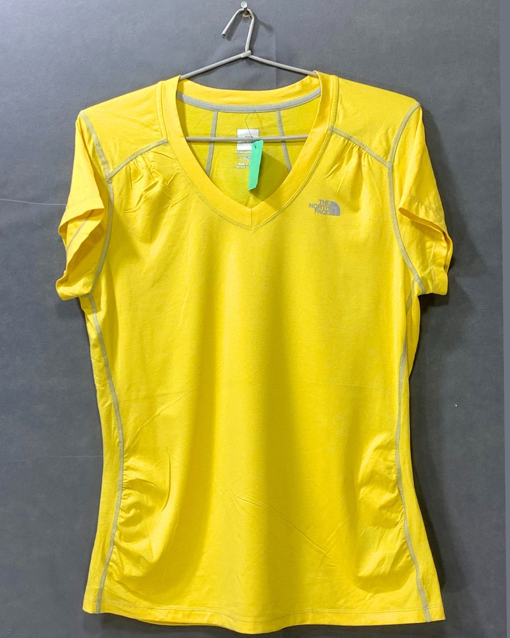 The North Face Yellow Sports For Women T Shirt X Large