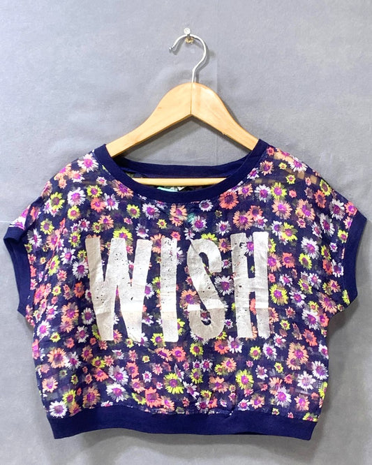 Disney Blue Sports For Women Crop Top M