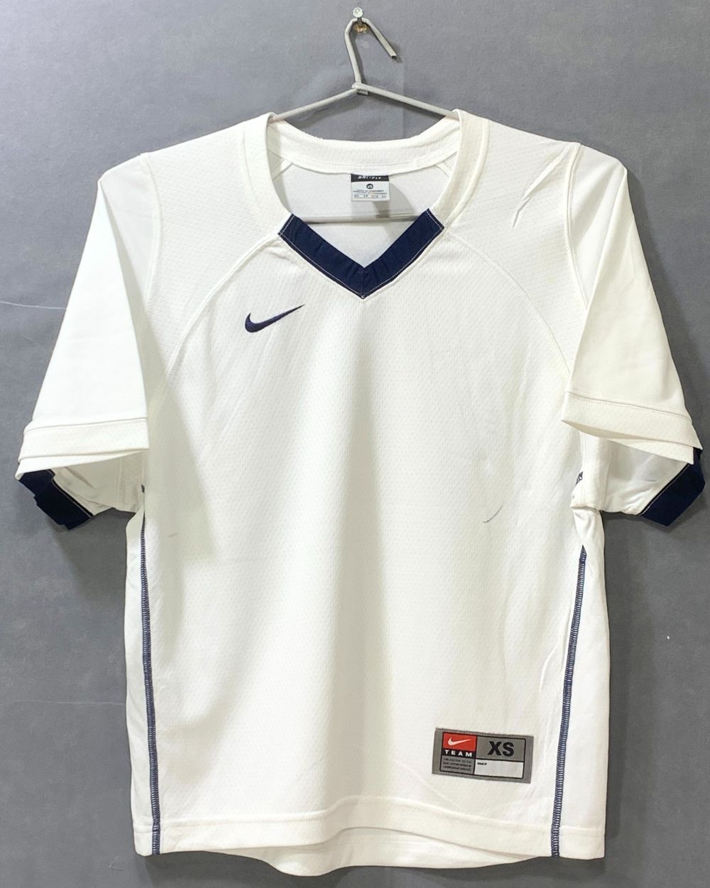 Nike Dri Fit White Sports For Women T Shirt X Small