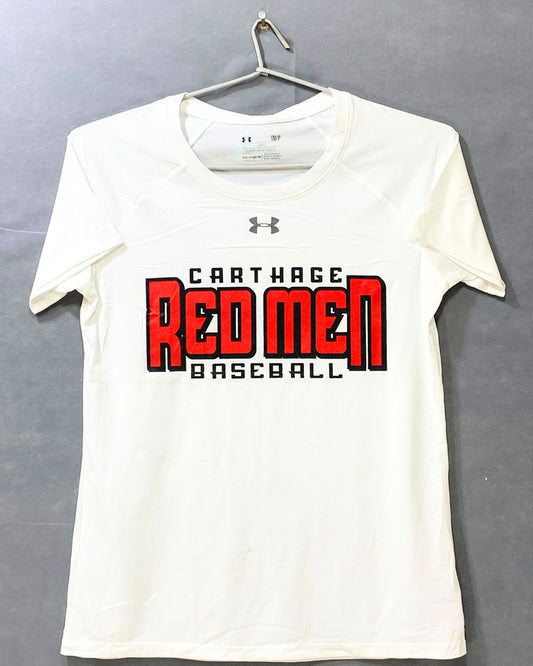 Under Armour White Sports For Women T Shirt M