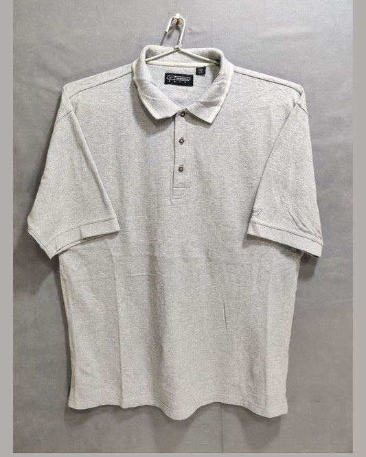 Reebok Gray Cotton Polo T Shirt For Men L
