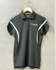 Champion Black Sports For Women Polo T Shirt S