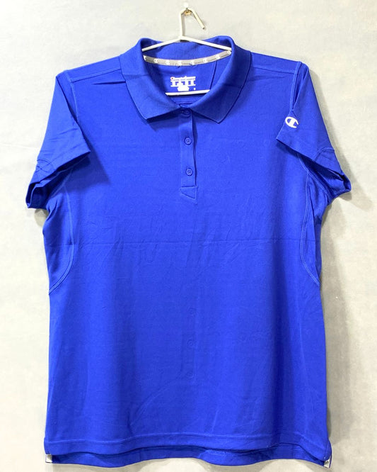 Champion Blue Sports For Women Polo T Shirt XX Large