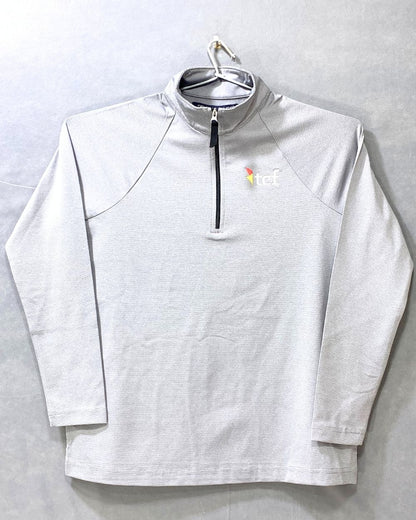 Devon & Jones Gray Sports For Women Polo T Shirt S