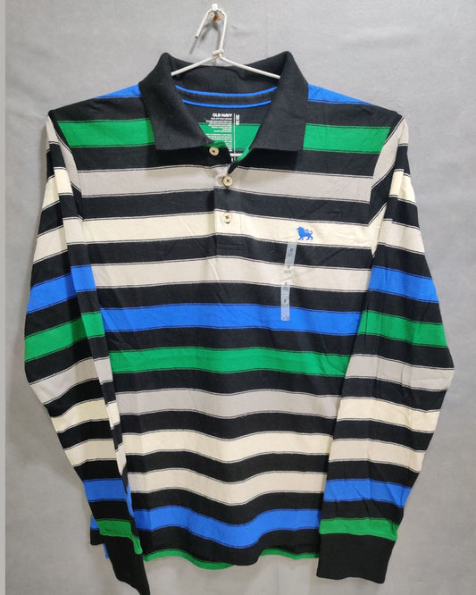 Old Navy Green Cotton Polo T Shirt For Men M