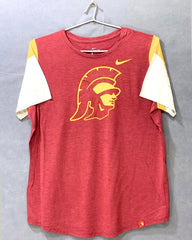 Nike The Tee Maroon Cotton For Women T Shirt X Large