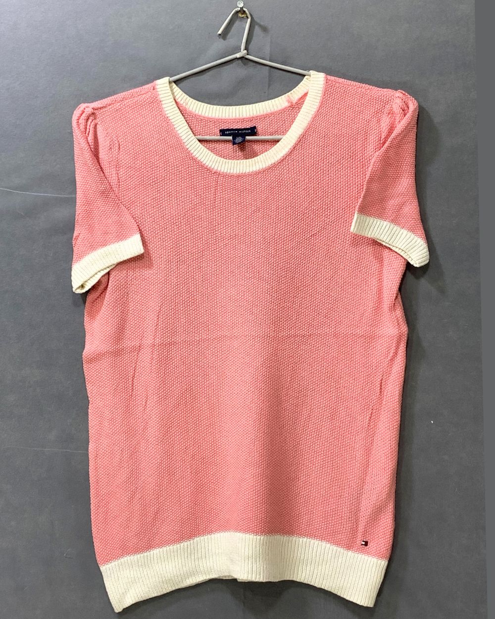 Tommy Hilfiger Pink Cotton For Women T Shirt L