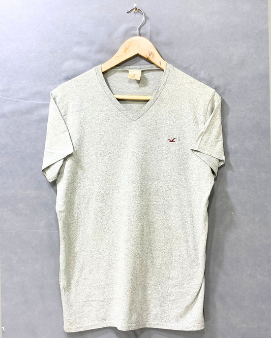 Hollister Gray Cotton For Women T Shirt S