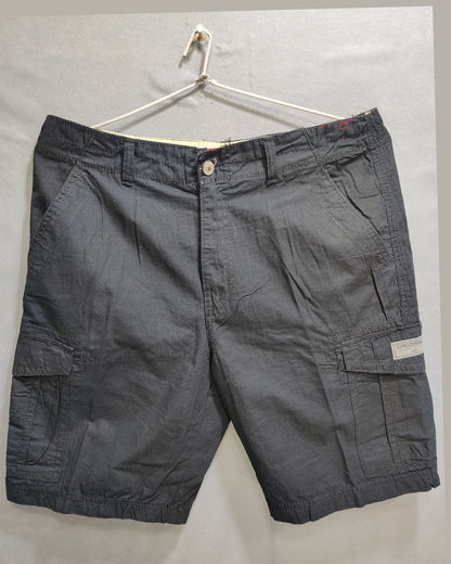 Unionbay Black Cotton Short For Men L
