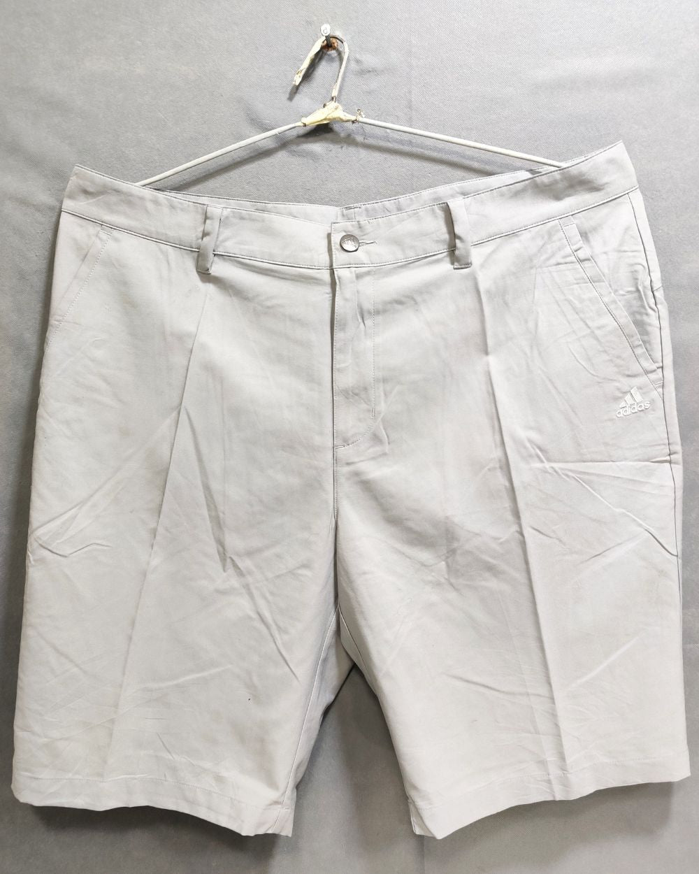 Adidas Gray Polyester Short For Men L