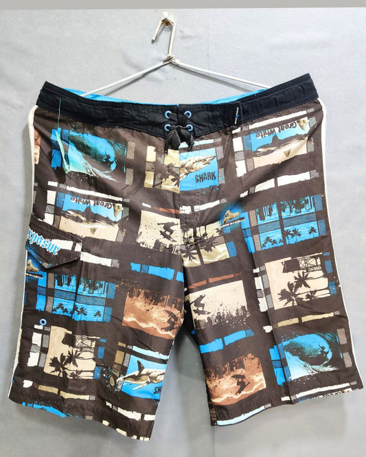 Zeroxposur Brown Polyester Short For Men L