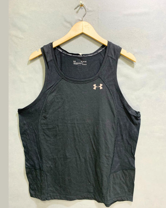 Under Armour Black Sports For Women Vest T Shirt X Large