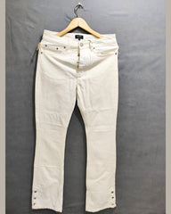 MAN White Denim Jeans For Women Large