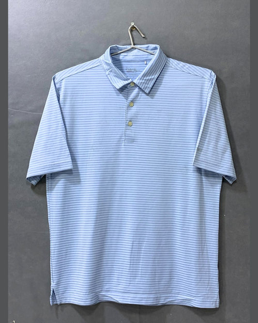 Walter Hagen Blue Sport Polo T Shirt For Men Small