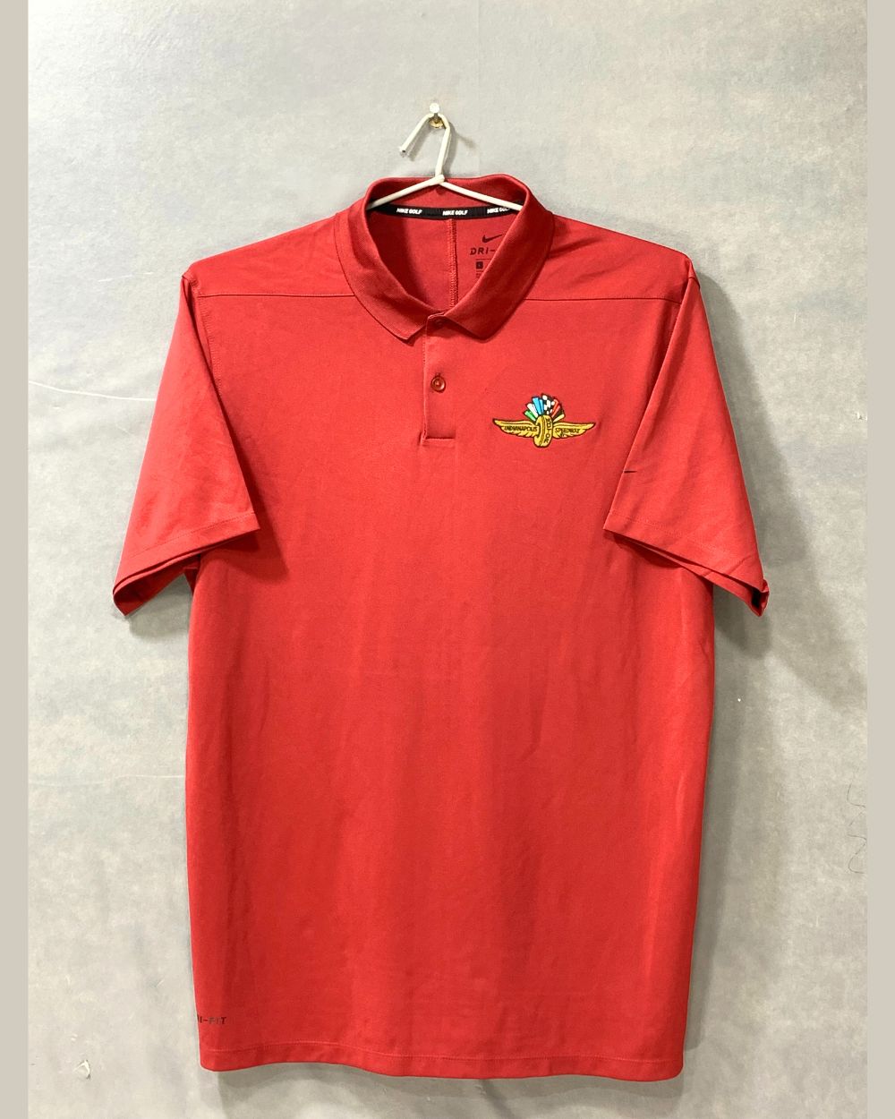 Nike Maroon Sport Polo T Shirt For Men Large