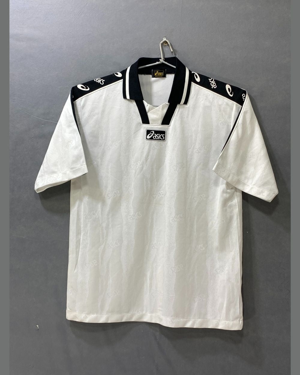 Asics White Sport Polo T Shirt For Men Large