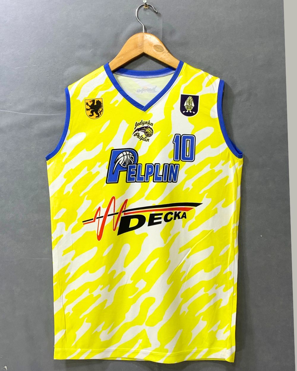 Pelpin Basket Mania For Yellow Sports Men Vest T Shirt S