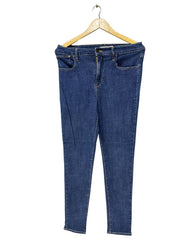 High Rise Skinny Blue Denim For Women Pant Medium