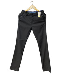 REJORK Black Polyester For Women Pant X Small