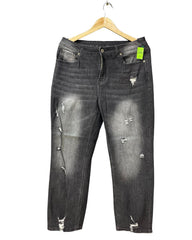 Preloved Labels Gray Denim For Women Pant Medium