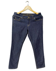 Land End Blue Cotton Jeans For Women Pant Small