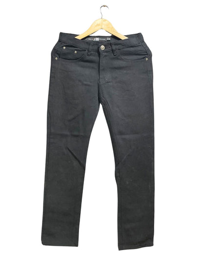 Rugby Road Black Cotton Jeans For Men XS