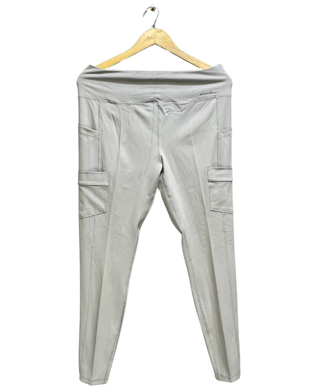 Eddie Bauer Gray Sports Stretch Gym tights For Women L
