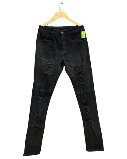 Preloved Labels Black Denim Jeans For Men XS