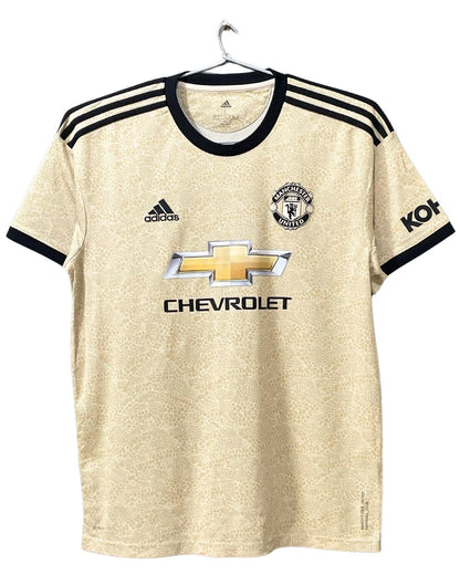 Adidas Manchester United Cream Football Sports For Men T Shirt L