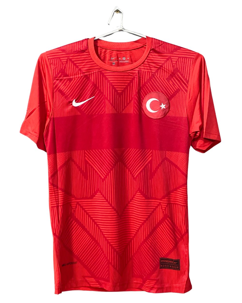 Nike Dri Fit Turkey Red Football Sports For Men T Shirt M