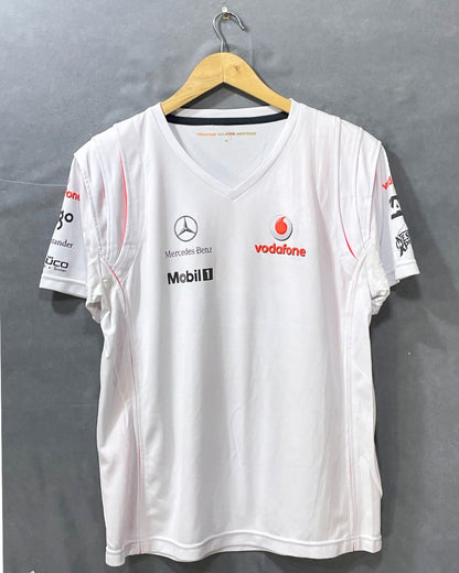 Mercedes Benz Vodafone Football White Sports For Men T Shirt M