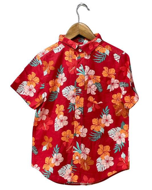 Cat & Jack Orange Cotton Shirt For Kids 6 Years