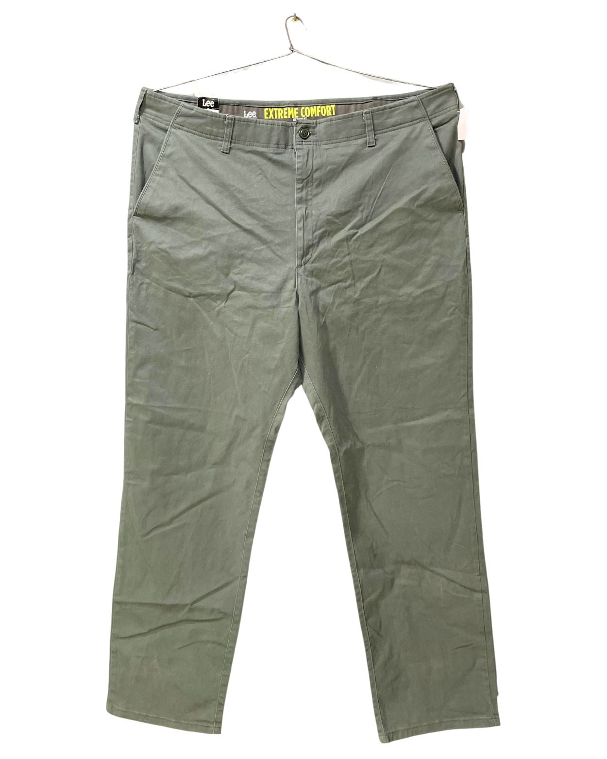 Lee Gray Cotton Dress Pant For Men XXL