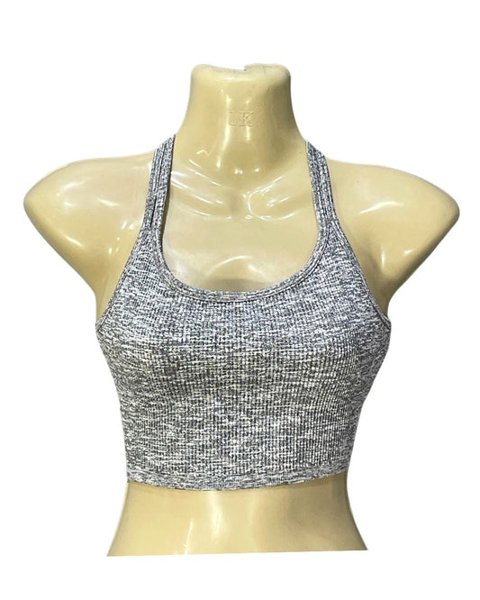 Forever 21 Gray Sports Gym Bra For Women XS
