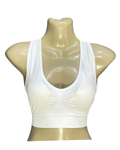 Bodyforce White Sports Gym Bra For Women XL