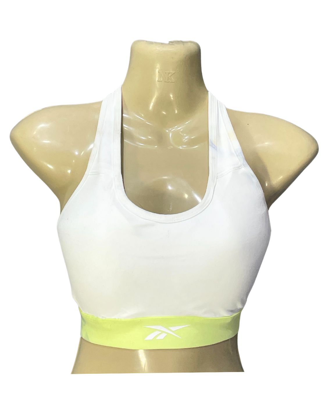 Reebok White Sports Gym Bra For Women M