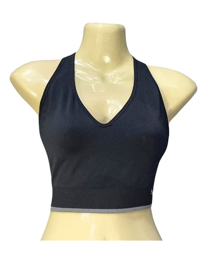 Puma Black Sports Gym Bra For Women L