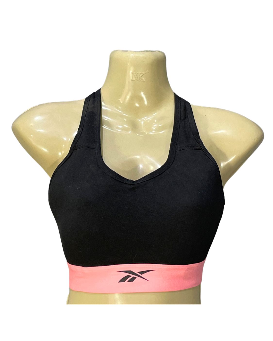 Reebok Black Sports Gym Bra For Women M