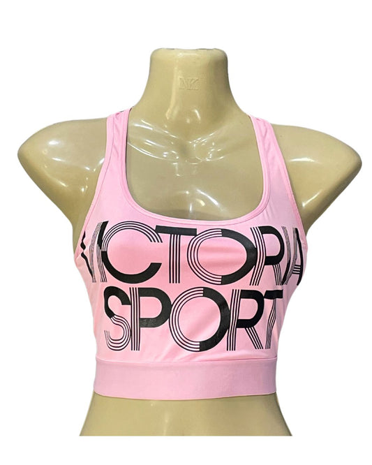 Victoria Sport Pink Sports Gym Bra For Women XL