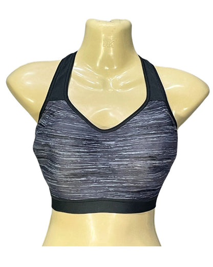 Champion Black Sports Gym Bra For Women L
