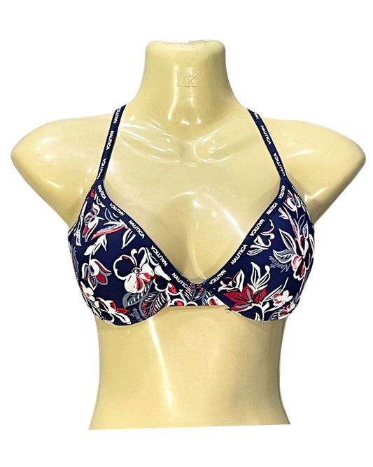 Nautica Blue Sports Gym Bra For Women S