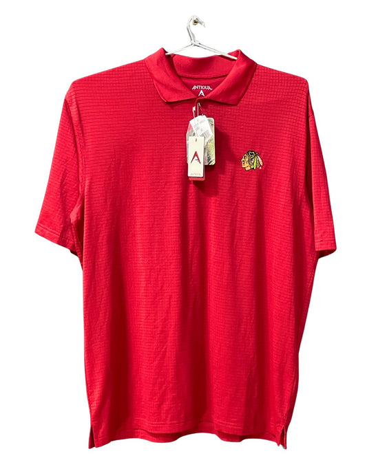 Antigua Red Sport Polo T Shirt For Men L