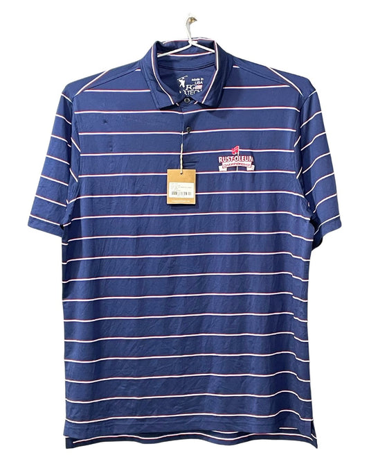 FG Tech Blue Sport Polo T Shirt For Men L