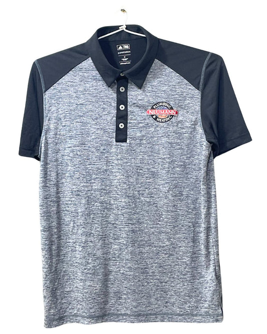 Adidas Gray Sport Polo T Shirt For Men M