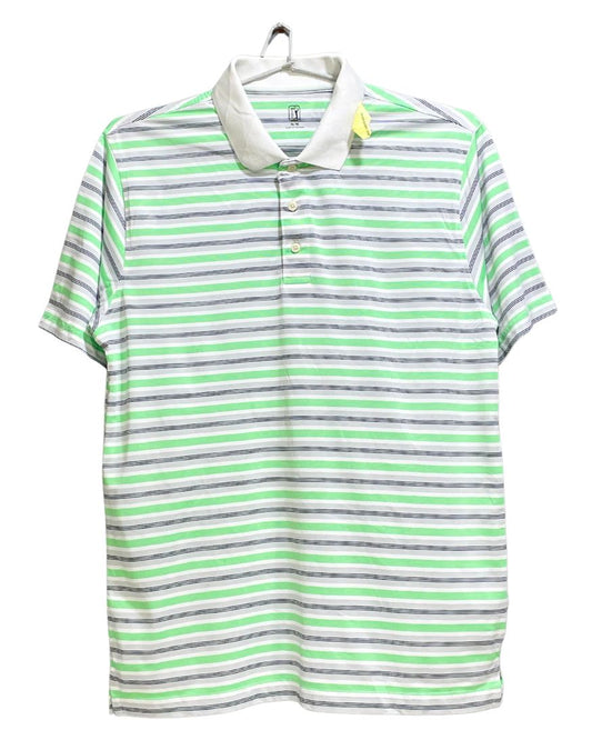 PGA Tour Green Sport Polo T Shirt For Men M