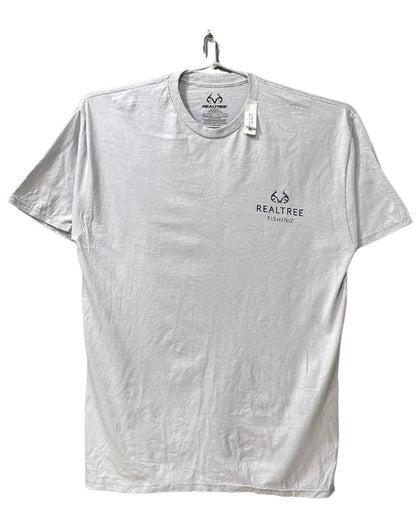 REALTREE Gray Cotton T Shirt For Men X Large