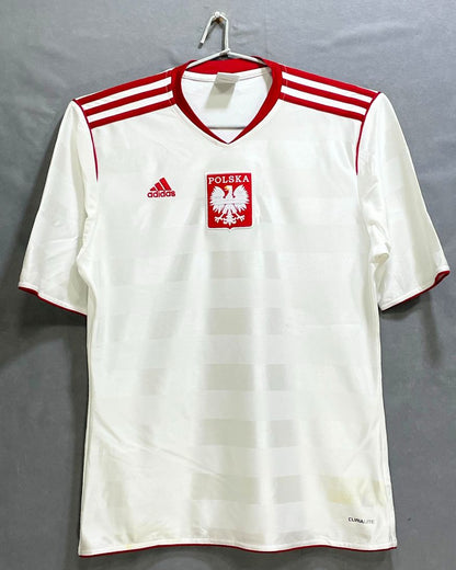 Adidas Polska White Sports For Men T Shirt S