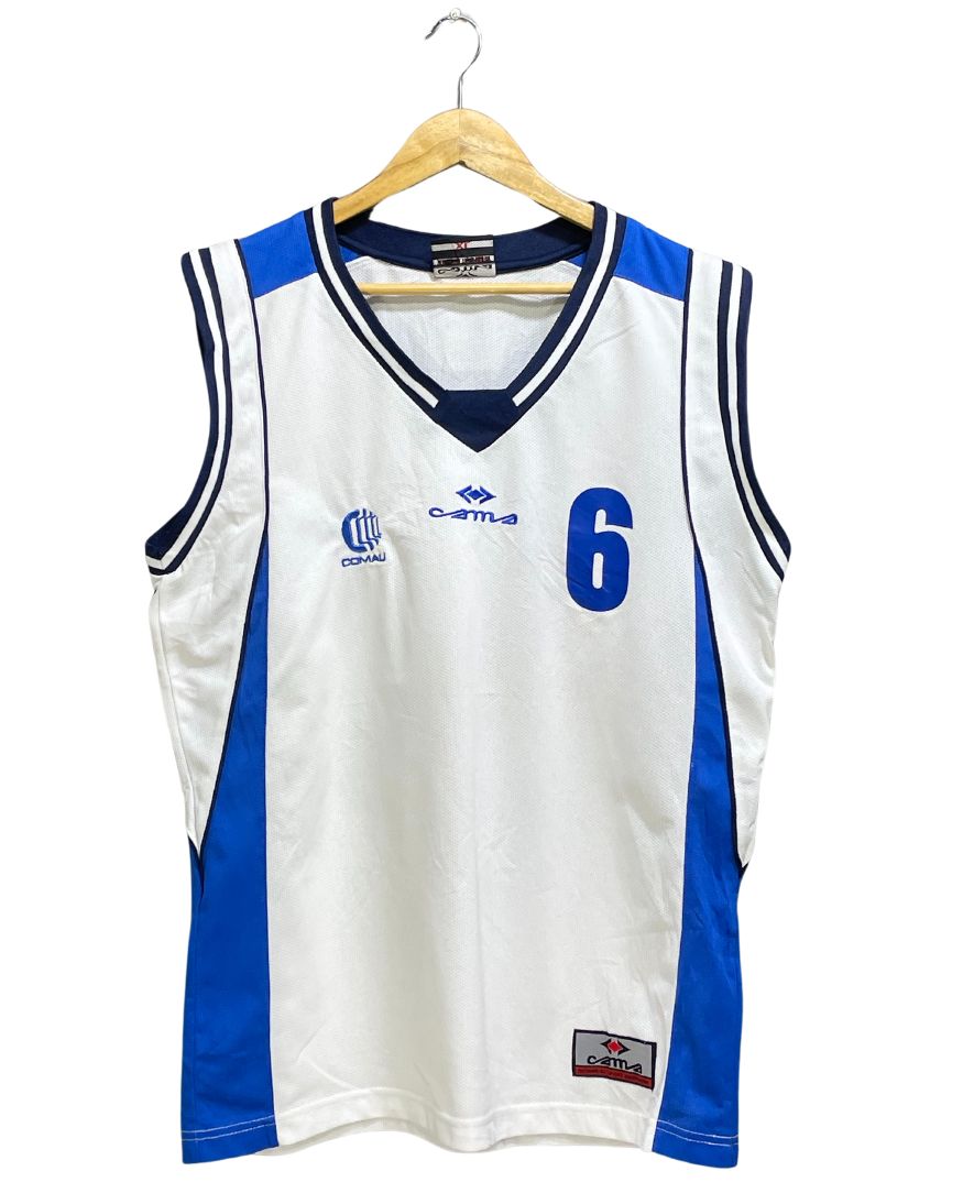 Cama White Sports For Men Vest T Shirt L
