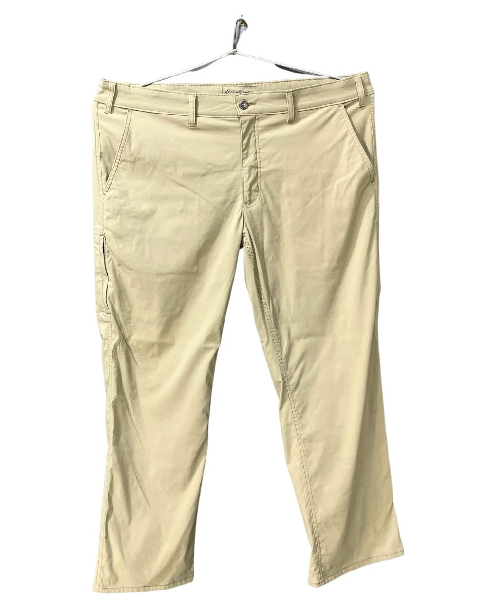 Eddie Bauer Khaki Polyester Dress Pant For Men XL