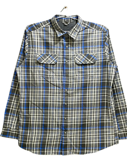 Eddie Bauer Gray Falalen Winter Shirt For Men XX Large
